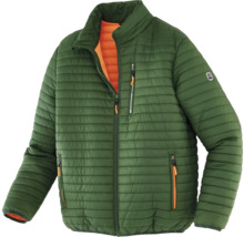 Grüne Steppjacke mit Reißverschluss