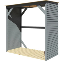 Holzlager aus Holz mit Dach