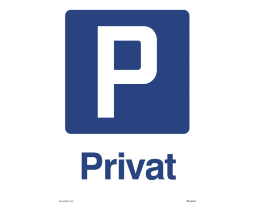 Warnschild "Privat Parken" 210x297 mm, Kunststoff
