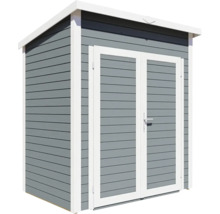 Gerätehaus Bertilo Timmo 1 mit Fußboden 189x137 cm silbergrau-thumb-3 Gerätehaus Bertilo Timmo 1 mit Fußboden 189x137 cm silbergrau-thumb-3