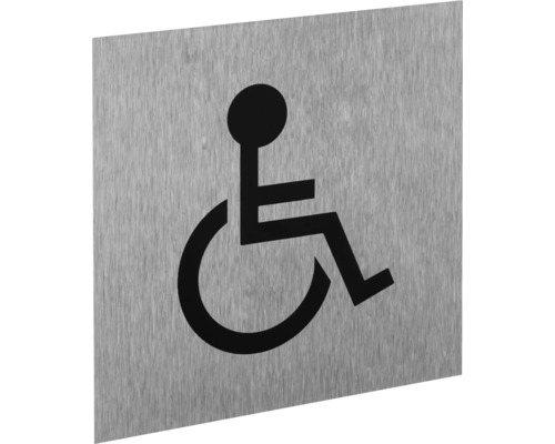 Schild mit Symbol für barrierefreien Zugang