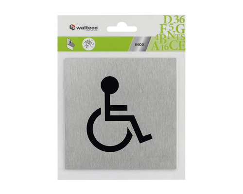 Walteco Schild mit Behindertensymbol für barrierefreien Zugang