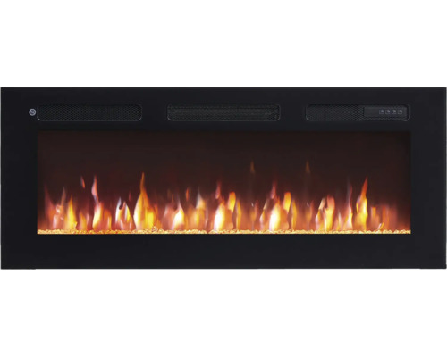 Elektrisches Kaminfeuer Balderia Leif 40" schwarz 2000 Watt mit Fernbedienung Elektrischer Kamin mit simulierten Flammen