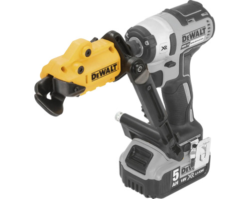 DeWalt Akku-Blechknabber mit Akku-Schlagschrauber