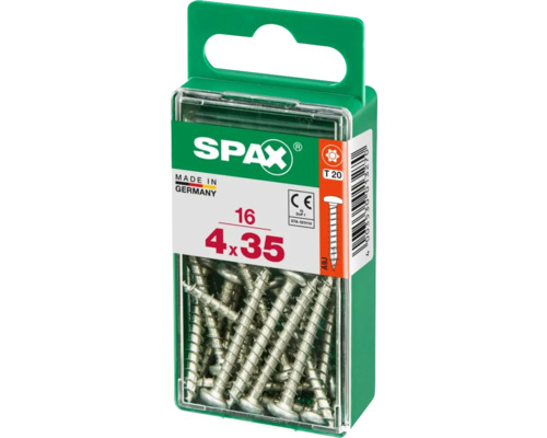 Spax Universalschraube Torx T20, Halbrundkopf, 4x35 mm, 16 Stück