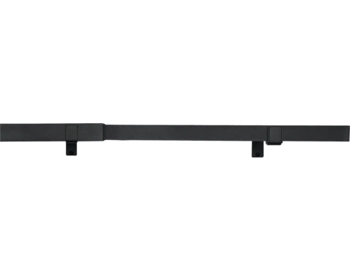 Gardinenstangen Set ausziehbar Up right schwarz 120-210 cm Ø 27/31 mm Schiebetürsystem mit schwarzer Laufschiene