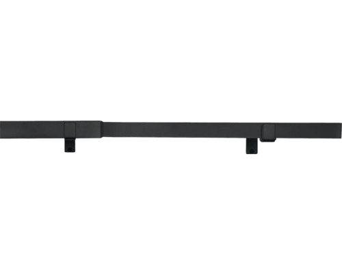 Gardinenstangen Set ausziehbar Up right schwarz 160-280 cm Ø 27/31 mm Schwarze Duschabtrennung Stabilisierungsstange
