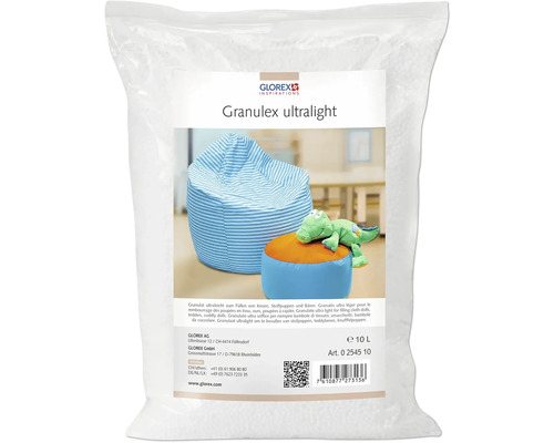 Verpackung Granulat Ultraleicht zum Füllen von Kissen, Stofftieren und Bären
