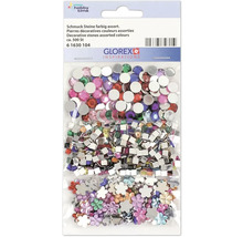 Dekorative Schmucksteine, farbig sortiert, circa 500 Stück