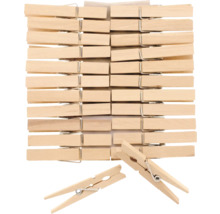 Mehrere Wäscheklammern aus Holz