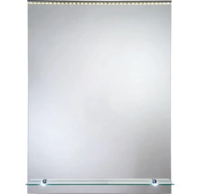 Spiegel mit LED-Beleuchtung und Glasablage