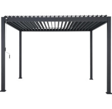 Freistehende Pergola mit verstellbaren Lamellen für den Garten