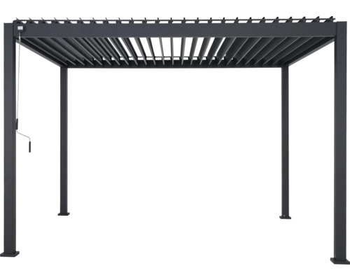 Freistehende Pergola mit verstellbaren Lamellen für den Garten