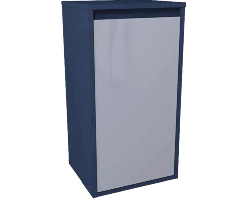 Midischrank Devo Cristal 2.0 40x76x35 cm mit Wäschekipper blau