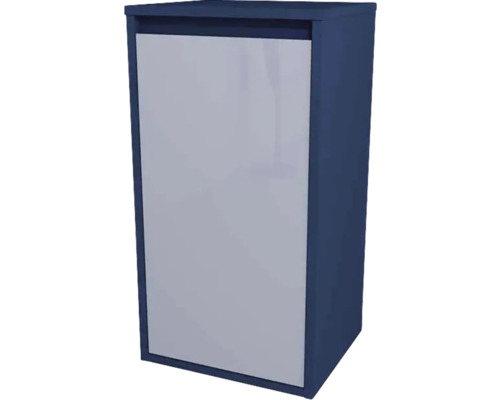 Midischrank Devo Cristal 2.0 40x76x35 cm Anschlag links blau