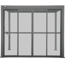 Pavillon Seitenteil mit Sichtschutz und Handkurbel