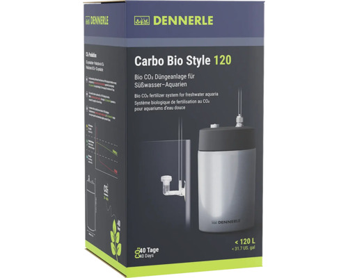 Dennerle Carbo Bio Style 120 CO2 Düngesystem für Süßwasseraquarien in Verpackung