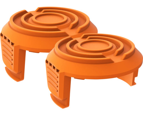 Spulendeckel WORX WA0217.2 für Rasentrimmer WG163E.2, WG163E.9, WG169E und WG155E Zwei orangefarbene Gerätefüße