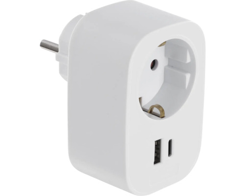 Steckdosenadapter mit USB-Anschlüssen