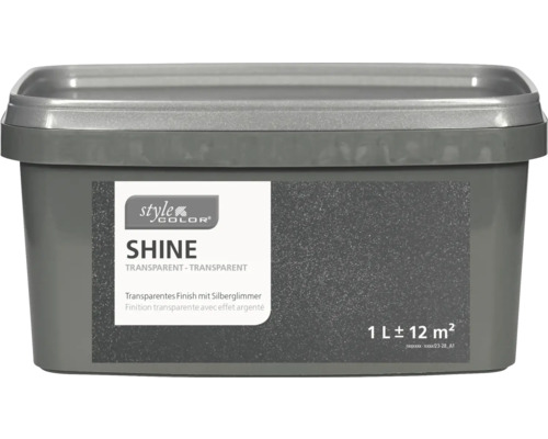 StyleColor SHINE Transparentes Finish mit Silberglimmer 1 l