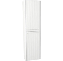 Weißer Rolladenschrank mit zwei Türen