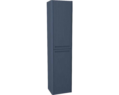 Hochschrank Devo Gloria 2.0 45x165x26 cm Anschlag rechts Struktur blau