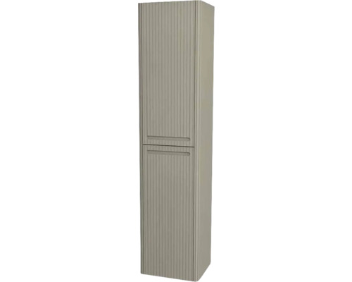 Hochschrank Devo Gloria 2.0 45x165x26 cm Anschlag links Struktur grau matt