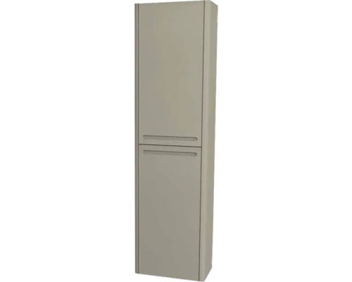 Hochschrank Devo Gloria 2.0 40x172x33 cm Anschlag links mit Wäschekipper glatt grau matt