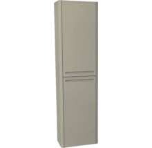 Hoher Badezimmerschrank mit zwei Türen zur Aufbewahrung von Badutensilien.
