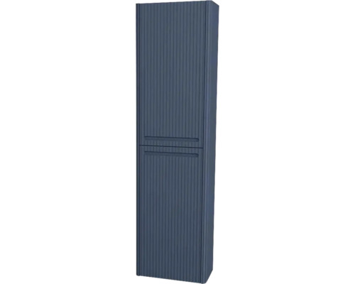 Hochschrank Devo Gloria 2.0 40x172x33 cm Anschlag links mit Wäschekipper Struktur blau