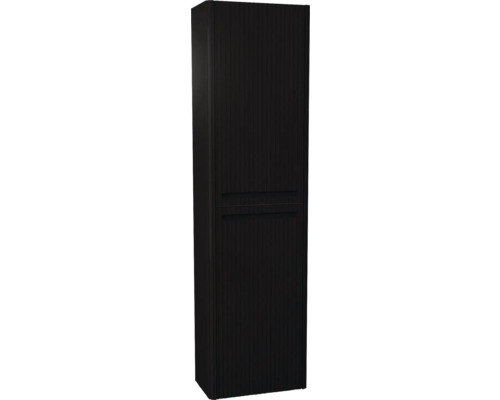 Hochschrank Devo Gloria 2.0 45x165x26 cm Anschlag links Struktur schwarz