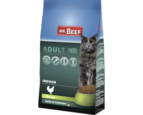 Katzenfutter trocken MR.BEEF Premium Indoor Geflügel 3 kg Mr Beef Adult Indoor Katzenfutter mit Huhn