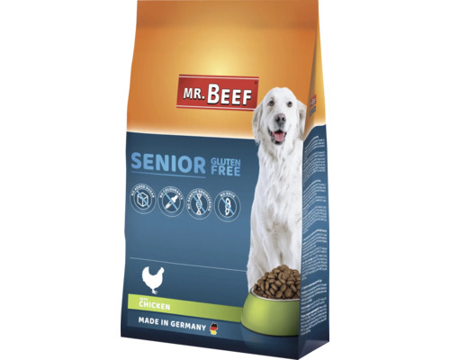 Hundefutter trocken MR.BEEF Premium Senior Geflügel 4 kg Mr Beef Senior Hundefutter mit Huhn, glutenfrei