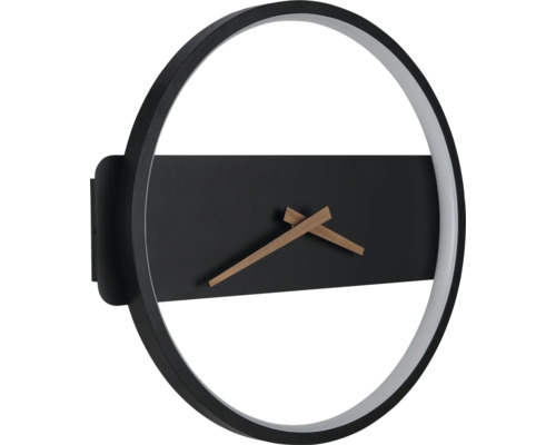 Wanduhr mit Holzzeigern und runder Form