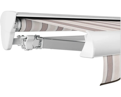 SOLUNA Halbkassettenmarkise Classic 2,5x2 Dessin 8935 Gestell E6EV1 silber eloxiert Antrieb links inkl. Motor und Wandschalter SOLUNA Halbkassettenmarkise Classic 2,5x2 Dessin 8935 Gestell E6EV1 silber eloxiert Antrieb links inkl. Motor und Wandschalter