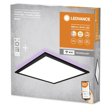 LED Deckenleuchte Smart Panel Ledvance 28 W mit Backlight, einstellbares Weiß RGB 1-flammig WIFI IP 20 schwarz ( 4058075650251 )-thumb-4 LED Deckenleuchte Smart Panel Ledvance 28 W mit Backlight, einstellbares Weiß RGB 1-flammig WIFI IP 20 schwarz ( 4058075650251 )-thumb-4