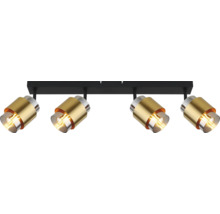 Strahler/Spot/Fluter Globo MILLEY E27 40 W 4-flammig IP 20 schwarz ( 15560-4 )-thumb-3 Strahler/Spot/Fluter Globo MILLEY E27 40 W 4-flammig IP 20 schwarz ( 15560-4 )-thumb-3