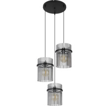Pendelleuchte Globo GORLEY E27 60 W 3-flammig IP 20 schwarz ( 15698-3HR )-thumb-0 Pendelleuchte Globo GORLEY E27 60 W 3-flammig IP 20 schwarz ( 15698-3HR )-thumb-0