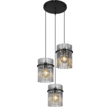 Pendelleuchte Globo GORLEY E27 60 W 3-flammig IP 20 schwarz ( 15698-3HR )-thumb-3 Pendelleuchte Globo GORLEY E27 60 W 3-flammig IP 20 schwarz ( 15698-3HR )-thumb-3