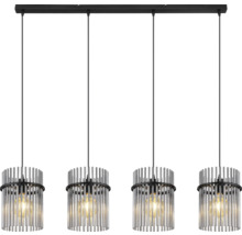 Pendelleuchte Globo GORLEY E27 60 W 4-flammig IP 20 schwarz ( 15698-4H )-thumb-0 Pendelleuchte Globo GORLEY E27 60 W 4-flammig IP 20 schwarz ( 15698-4H )-thumb-0