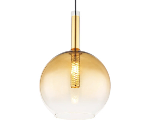 Pendelleuchte mit runder Glasschirmform