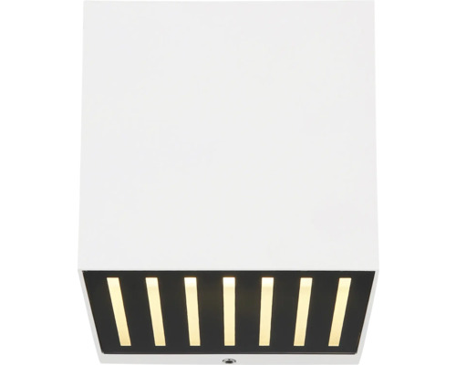 Quadratische Deckenleuchte mit Lichtschlitzen