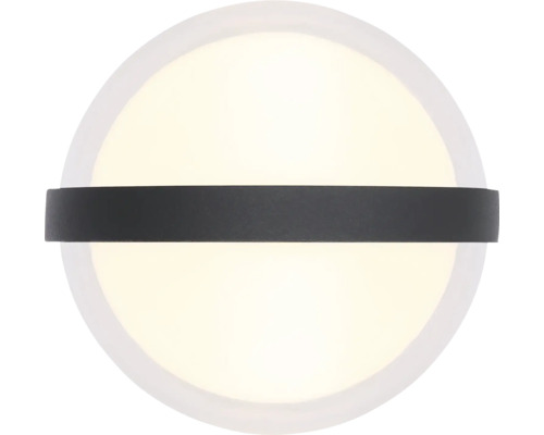 Runde Wandleuchte mit schwarzem Mittelband