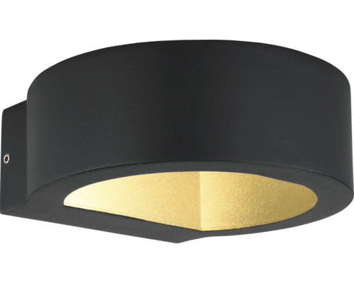 Schwarze Wandleuchte für den Außenbereich