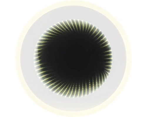 Runde Spiegelleuchte mit Unendlichkeitseffekt