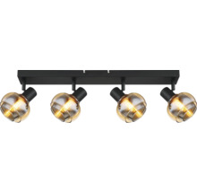 Strahler/Spot/Fluter Globo TOKKI E14 40 W 4-flammig IP 20 schwarz ( 54309-4B )-thumb-2 Strahler/Spot/Fluter Globo TOKKI E14 40 W 4-flammig IP 20 schwarz ( 54309-4B )-thumb-2