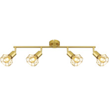 Strahler/Spot/Fluter Globo XARA E14 40 W 4-flammig IP 20 gold ( 54802GB-4 )-thumb-3 Strahler/Spot/Fluter Globo XARA E14 40 W 4-flammig IP 20 gold ( 54802GB-4 )-thumb-3