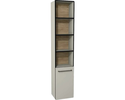 Hochschrank Devo Sonus 2.0 38x186x30 cm Anschlag rechts mit 4 Regalen muschel