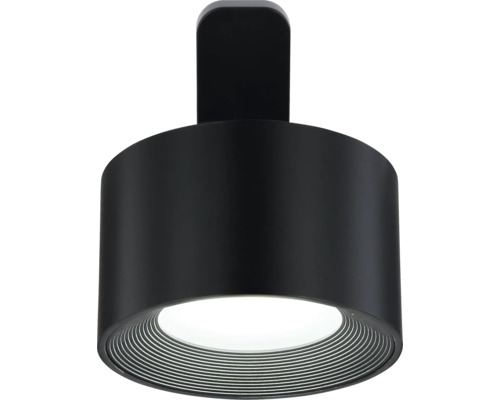 Schwarze Deckenleuchte aus Metall mit runder Form