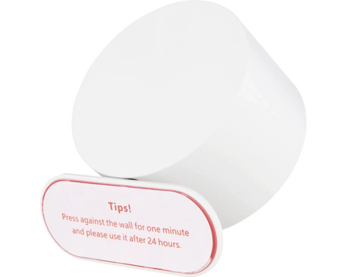 Weißer Wandbefestigungssatz mit Montagehinweisen